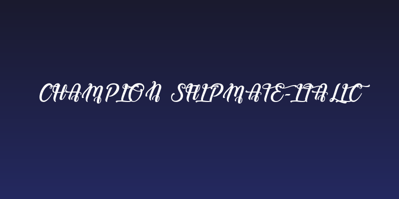 Champion Shipmate-Italic Social Header