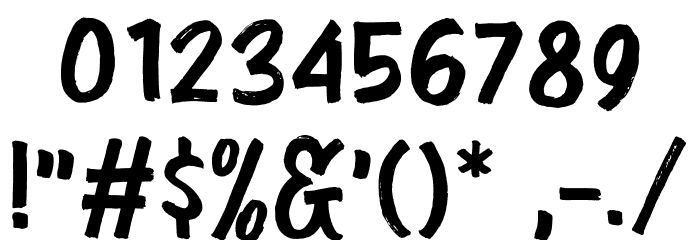 Champion Font OTHER CHARS