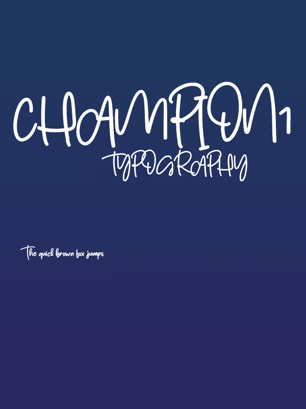 Champion1 Poster