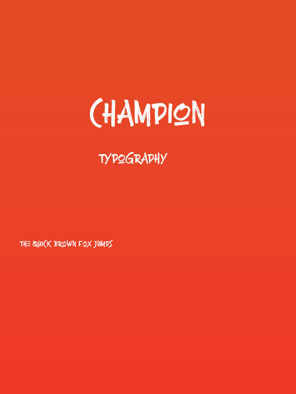 Champion Poster