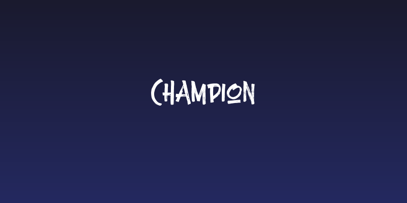 Champion Social Header