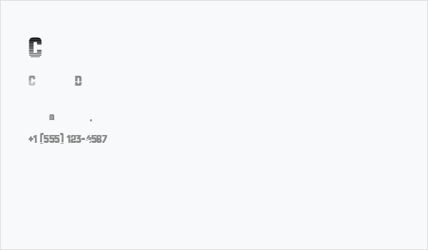 Championship Business Card