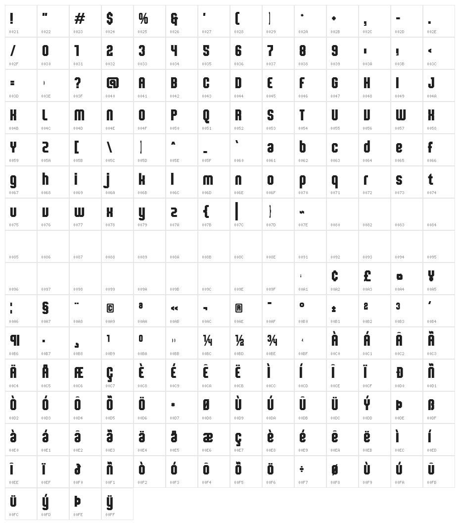 Champiun - Free Personal Use Bd Character Map