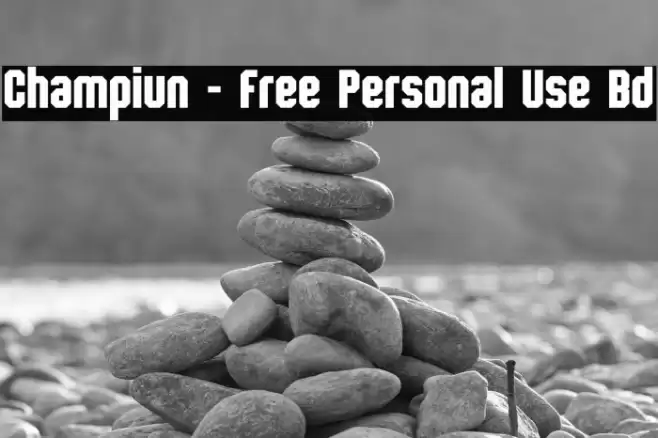 Champiun - Free Personal Use Bd Caratteri examples