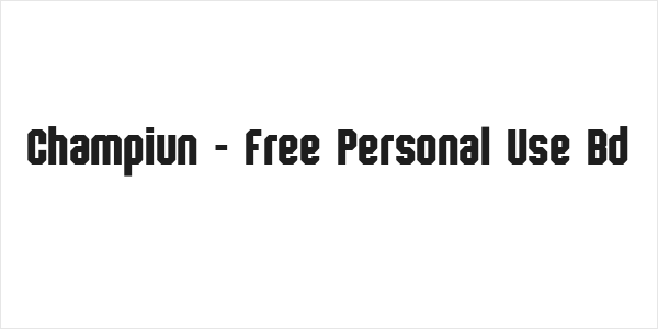 Champiun - Free Personal Use Bd Logo