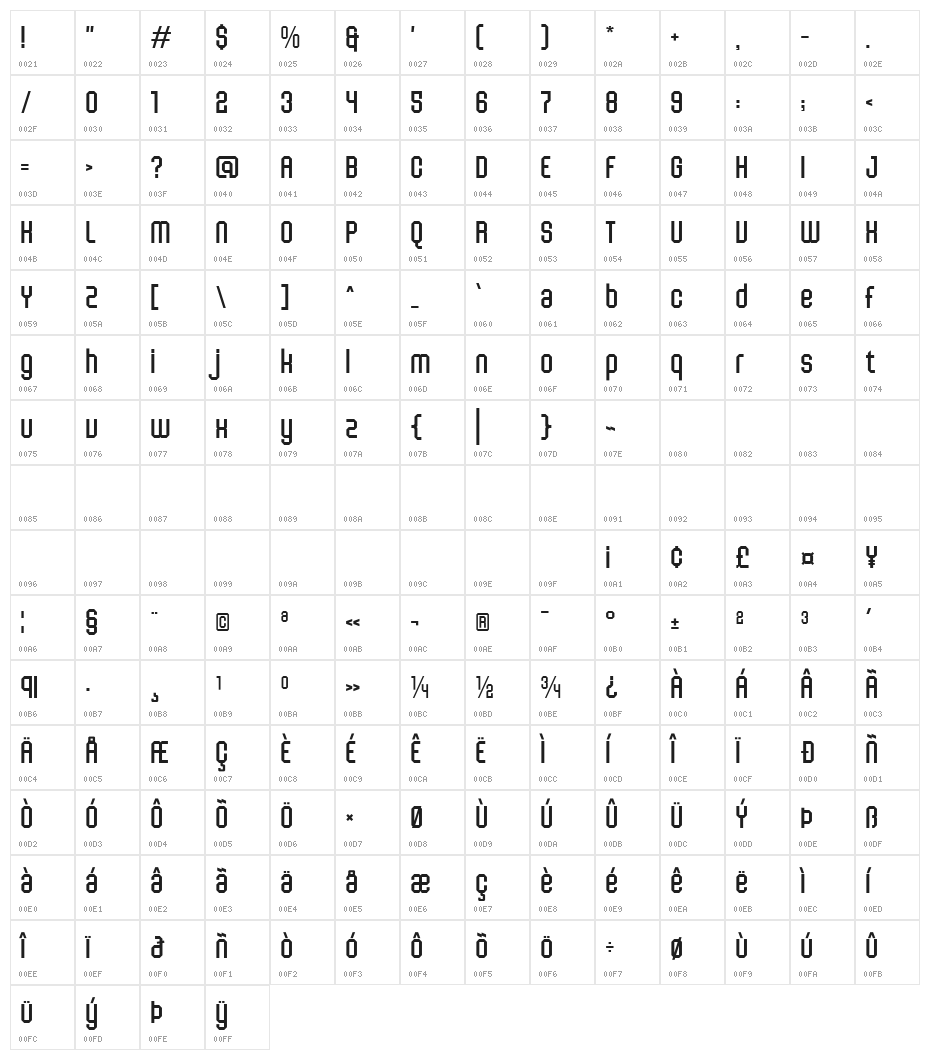 Champiun - Free Personal Use Lt Character Map
