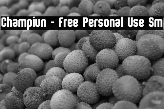 Champiun - Free Personal Use Sm फ़ॉन्ट examples