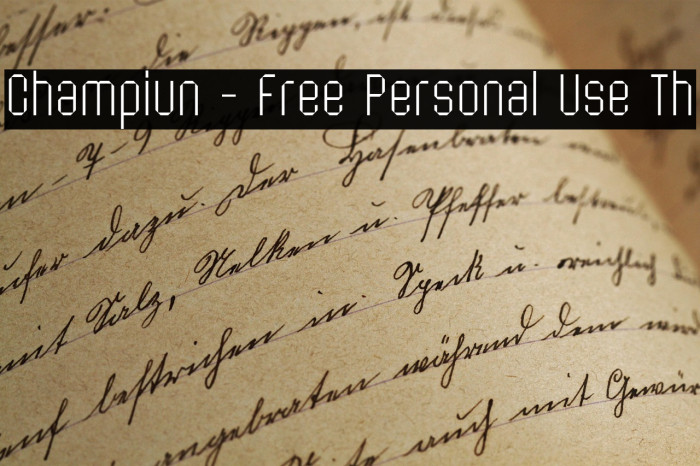 Champiun - Free Personal Use Th Example 1
