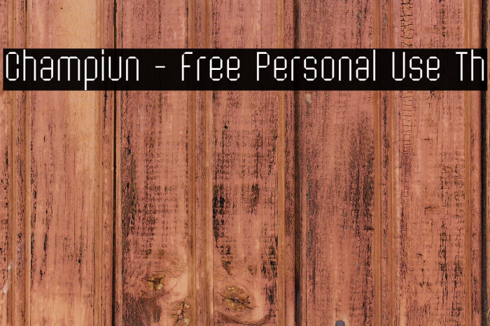 Champiun - Free Personal Use Th Example 3