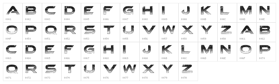 Champz DEMO Character Map