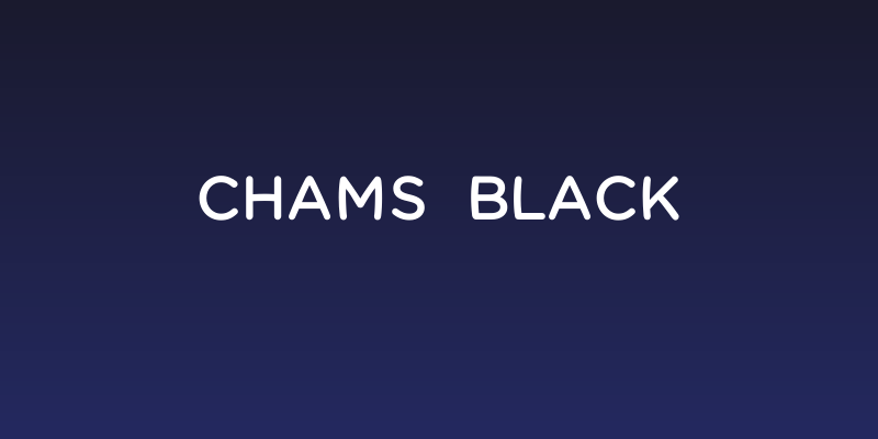 Chams  Black Social Header