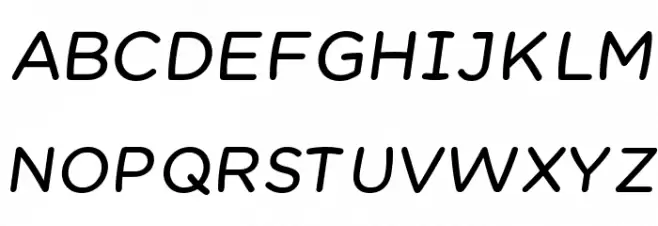 Chams Bold Italic Polices MAJUSCULES
