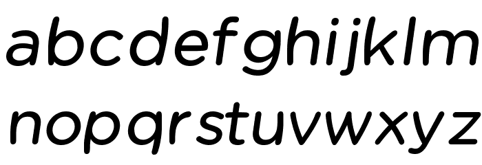 Chams Bold Italic Font LOWERCASE