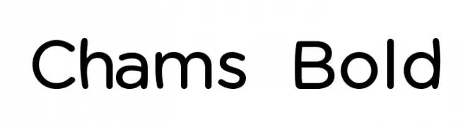 Chams  Bold  Descarca Fonturi Gratis
