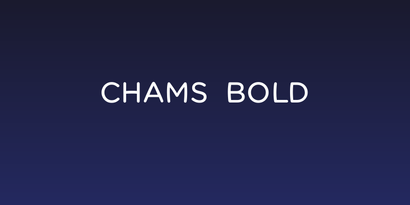 Chams  Bold Social Header