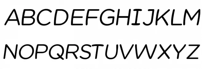 Chams Italic 字体 大写