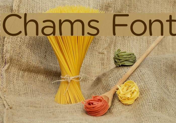 Chams Font examples