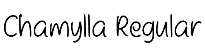 Chamylla Regular  les polices de caract&egrave;res gratuit t�l�charger