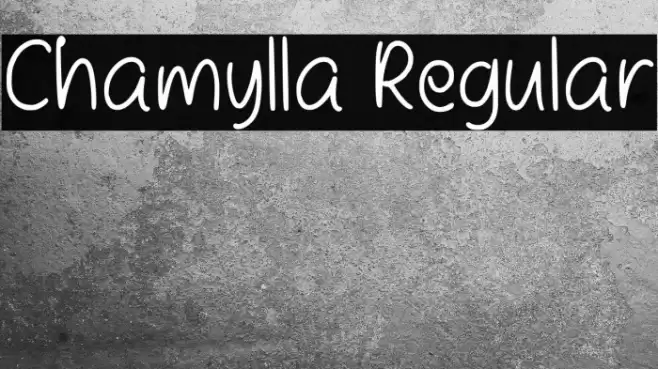 Chamylla Regular Font examples
