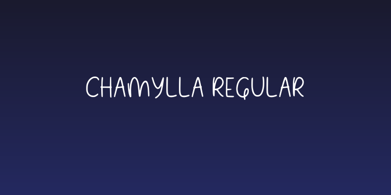 Chamylla Regular Social Header
