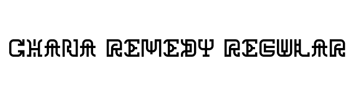 Chana Remedy Regular  font caratteri gratis