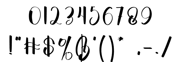 Chance フォント その他の文字
