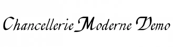 Chancellerie Moderne Demo  Fuentes Gratis Descargar