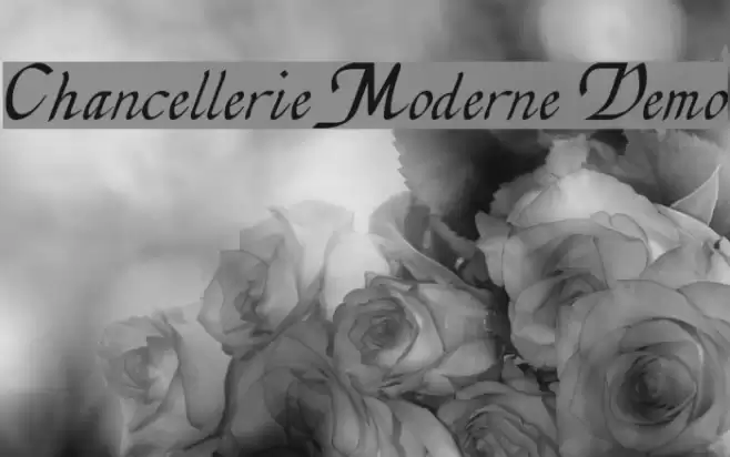 Chancellerie Moderne Demo Schriftart examples