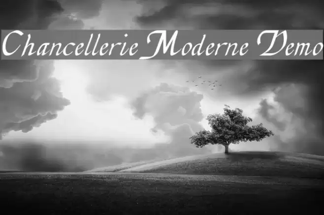 Chancellerie Moderne Demo Schriftart examples