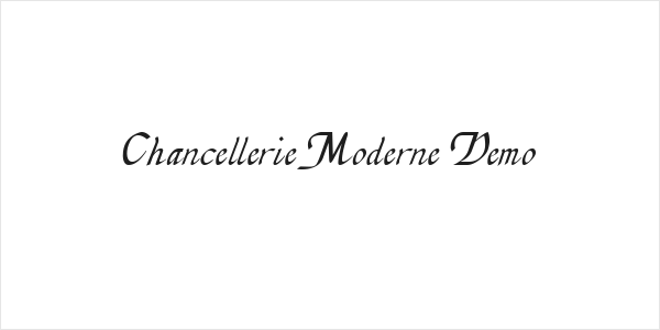 Chancellerie Moderne Demo Logo