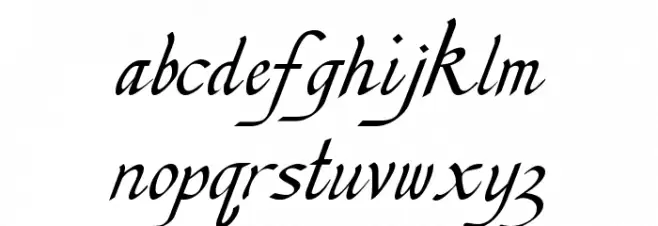 Chancellerie Moderne Demo Schriftart Kleinbuchstaben