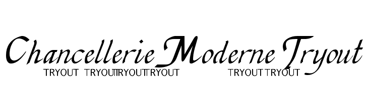 Chancellerie Moderne Tryout Font