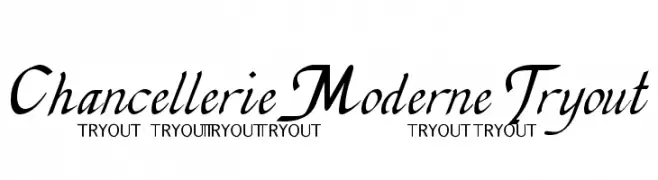 Chancellerie Moderne Tryout 
