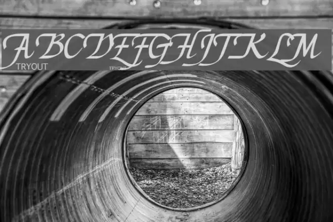 Chancellerie Moderne Tryout Font examples