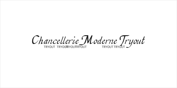 Chancellerie Moderne Tryout Logo