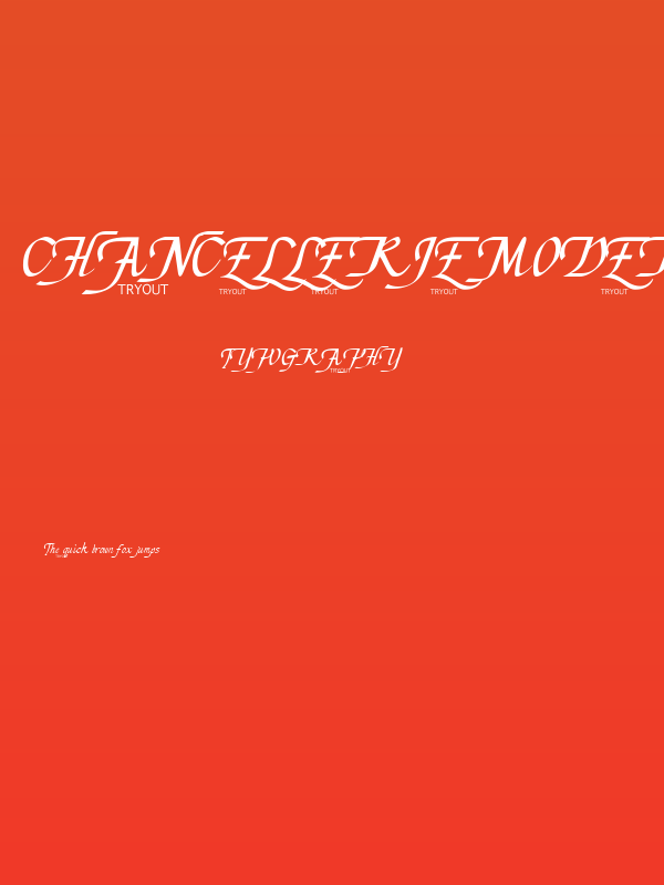 Chancellerie Moderne Tryout Poster