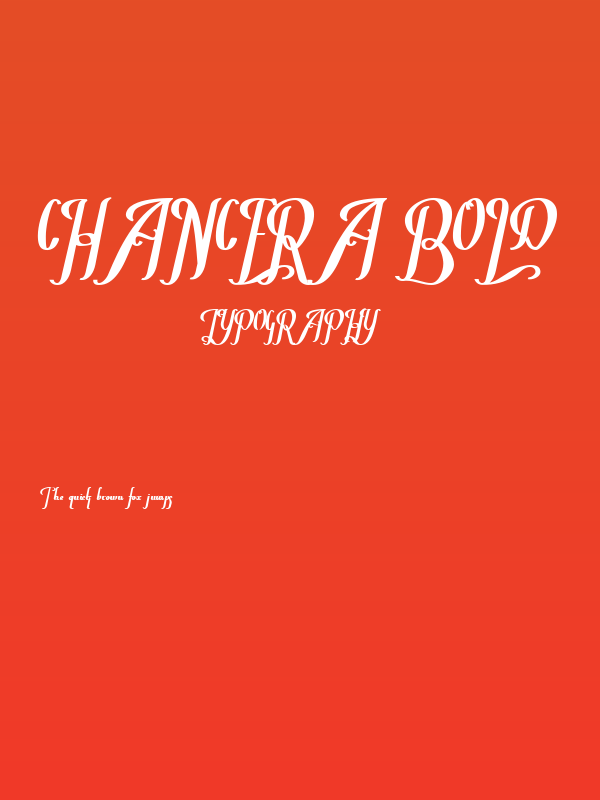 Chancera Bold Poster