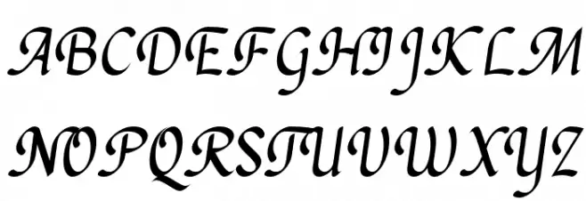 Chanceri Schriftart Groß