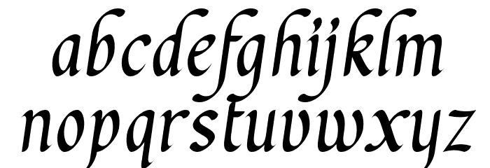 Chanceri Font LOWERCASE