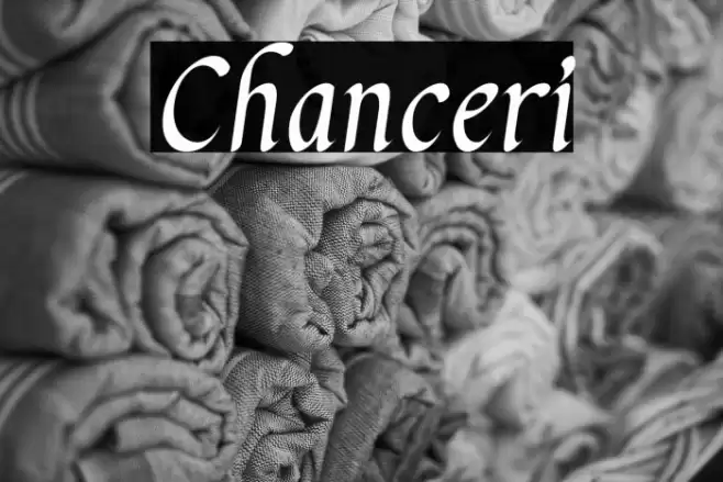 Chanceri Font examples