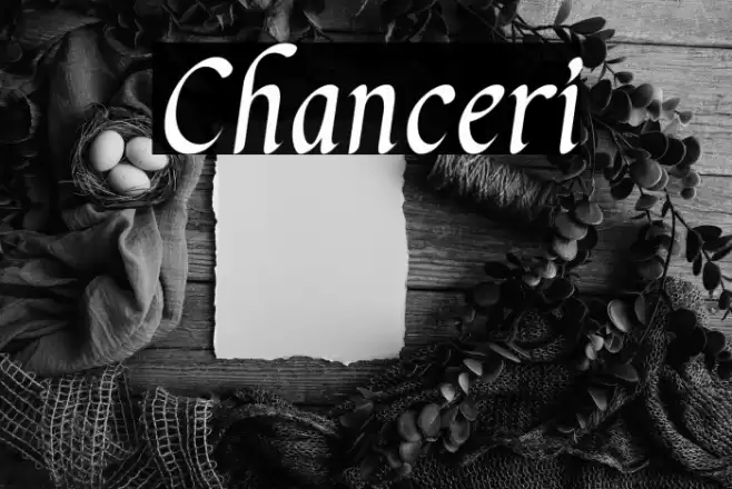 Chanceri Font examples
