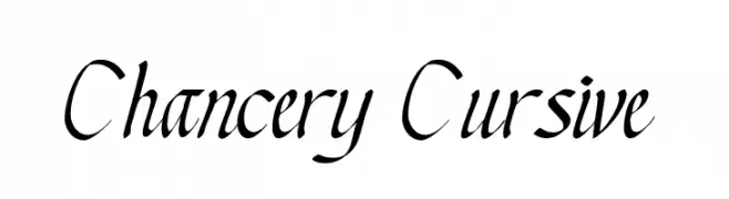 Chancery Cursive  Frei Schriftart Herunterladen