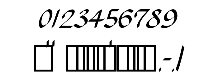 Chancery Cursive Font OTHER CHARS