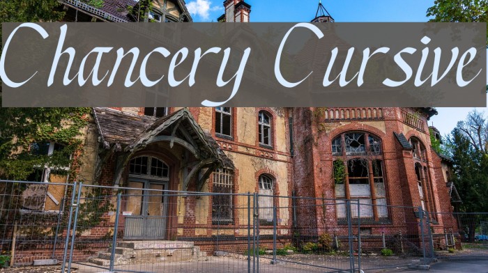 Chancery Cursive Font examples