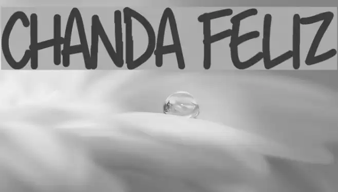 Chanda Feliz फ़ॉन्ट examples