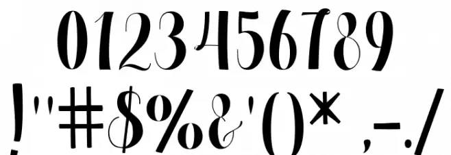 Chandele Font OTHER CHARS