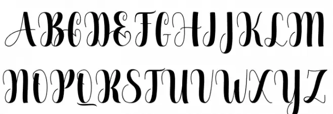 Chandele Font Litere mari
