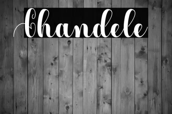 Chandele Font examples