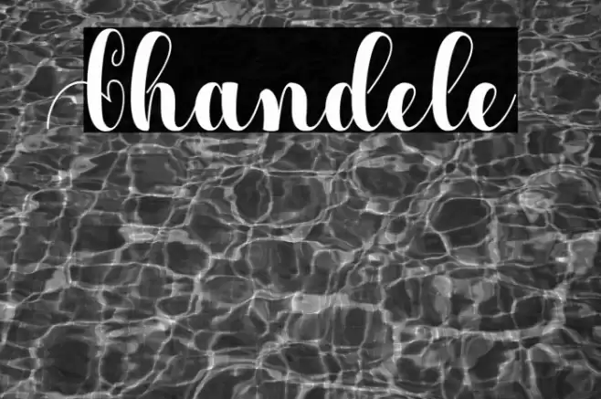 Chandele Font examples
