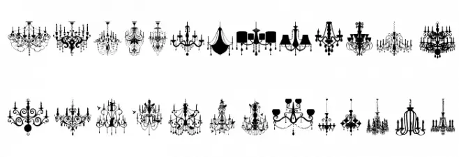 Chandelier Schriftart Groß